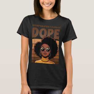 Natural Afro Retro Black Queen Unapologetically T-Shirt
