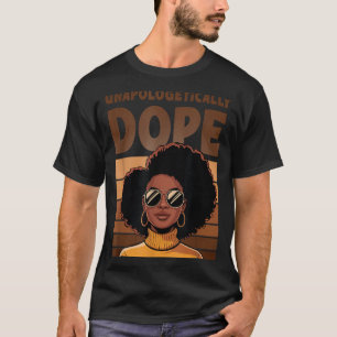 Natural Afro Retro Black Queen Unapologetically T-Shirt