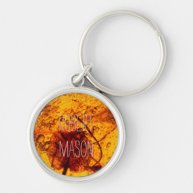 Natural Amber Key Ring (Front)