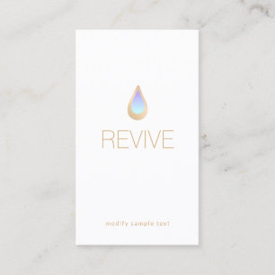 Natural Aromatherapy Skincare and Wellness Spa Business Card