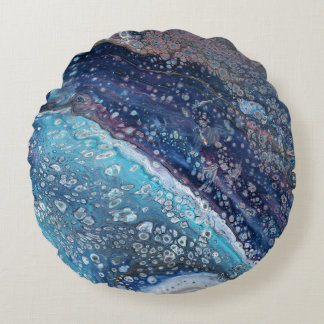 Natural Attraction 2 Blue Geode Accent Pillow