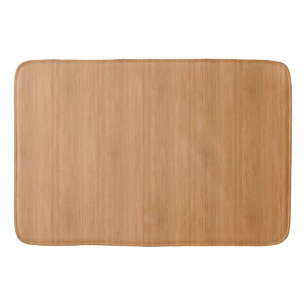 Natural Bamboo Wood Grain Look Bath Mat