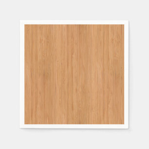 Natural Bamboo Wood Grain Look Napkin