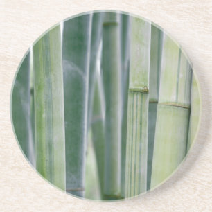 Natural Bamboo Zen Background Customised Template Coaster