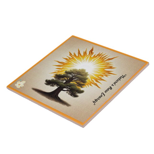 "Natural Beauty" Ceramic Tile (Side)