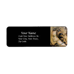 NATURAL BEAUTY & JEWELRY  black pearl Return Address Label