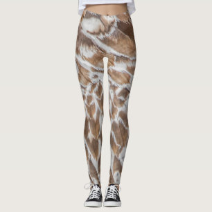 Natural beauty of bird feathers leggings
