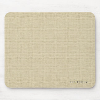 Natural Beige Linen Fabric With Grey Typography 3 Mouse Pad