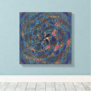 Natural Bird Nest Pattern Formation Canvas Print