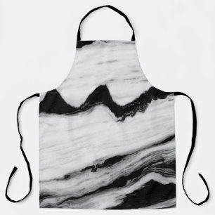 natural black and white marble texture, luxurious  apron