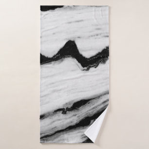 natural black and white marble texture, luxurious bath towel