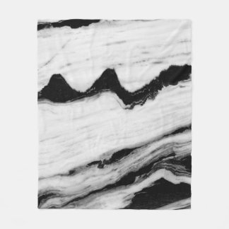 natural black and white marble texture, luxurious  fleece blanket