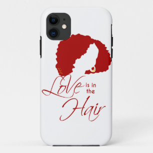 Natural Black Hair   Love is in the Hair iPhone 11 Case