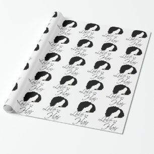 Natural Black Hair Love is in the Hair Wrapping Paper
