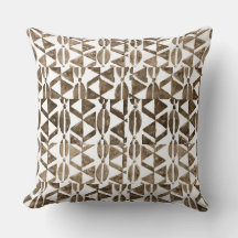 Natural Block Print Tribal Pattern