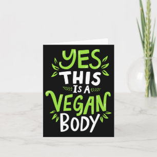 Natural Bodybuilding Vegan Fitness  Card