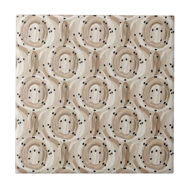 Natural Boho Ceramic Tile (Front)