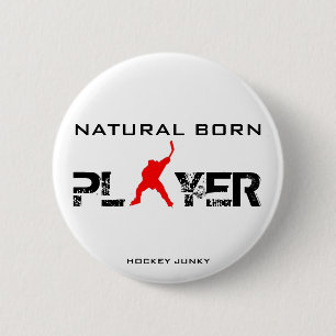 NATURAL BORN 6 CM ROUND BADGE