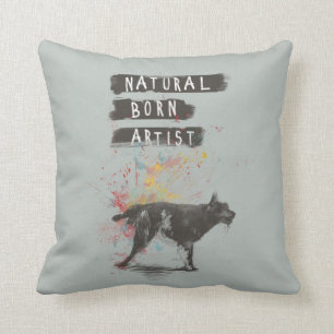 natural born artist cushion