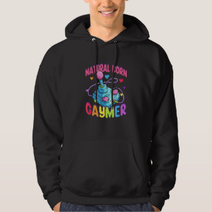 Natural Born Gaymer Lgbtq Gay Gamer Pride Month Ga Hoodie