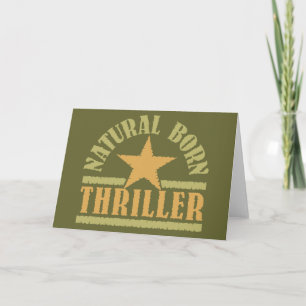 Natural Born Thriller custom greeting cards
