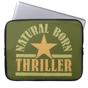 Natural Born Thriller custom laptop sleeve