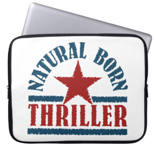 Natural Born Thriller custom laptop sleeve