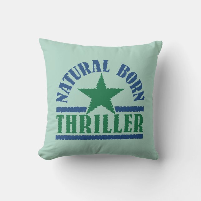 Natural Born Thriller custom throw pillow (Front)