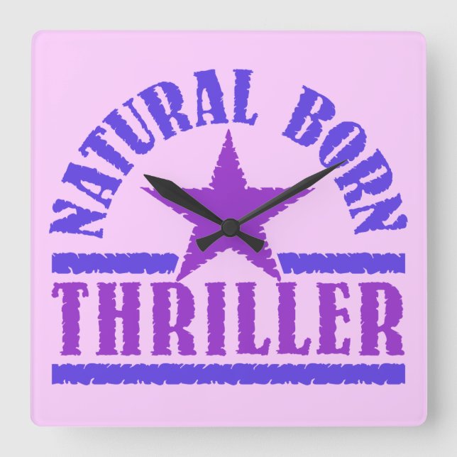 Natural Born Thriller custom wall clock (Front)