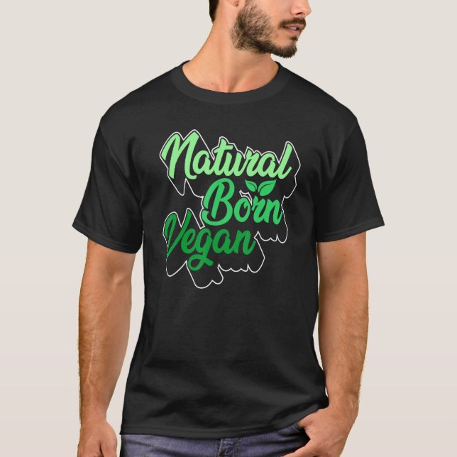 Natural Born Vegan Vegan Mum Veggie Plant  Mummy M T-Shirt (Front)
