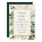 Natural Botanic Foliage Frame Emerald Wedding