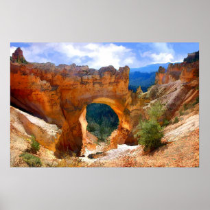 Natural Bridge Arch in Bryce Canyon NP-Realism Poster