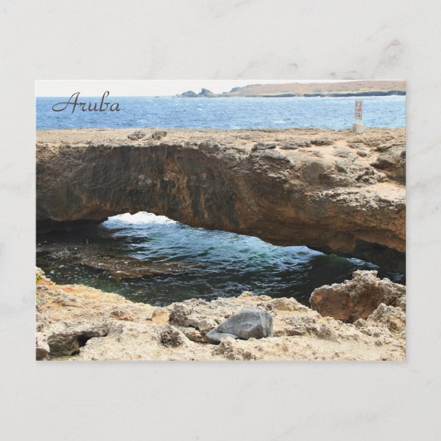 Natural Bridge Aruba, Photography, Postcard (Front)