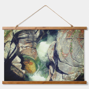 Natural Bridge Crevice With Water Nature Hanging Tapestry