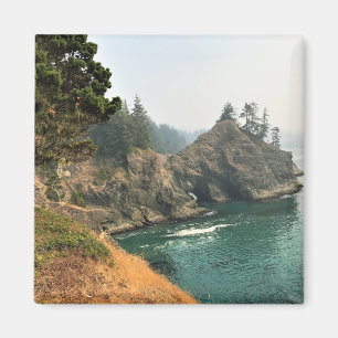 Natural Bridge, Thunder Rock Cove, Oregon Magnet