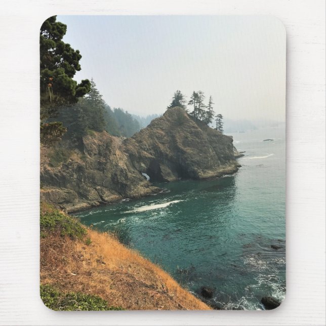 Natural Bridge, Thunder Rock Cove, Oregon Mouse Pad (Front)