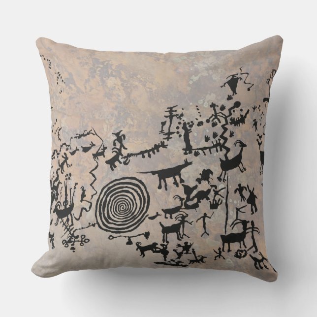 Natural Bridges Petroglyph Panel Cushion (Front)
