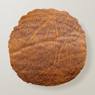 Natural brown leather texturetexture, leather, ski round cushion