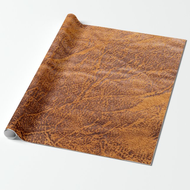 Natural brown leather texturetexture, leather, ski wrapping paper (Unrolled)