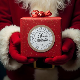 Natural Brown Paper Santa Certified Delivery Seal