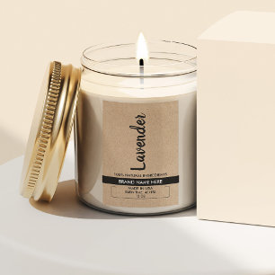 Natural Candle Cardboard Product Label