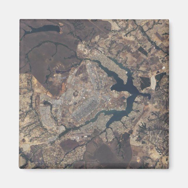 Natural-colour image of BrasÃ¯Â¿Â½lia, Brazil Magnet (Front)