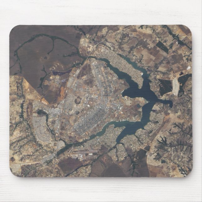 Natural-colour image of BrasÃ¯Â¿Â½lia, Brazil Mouse Pad (Front)
