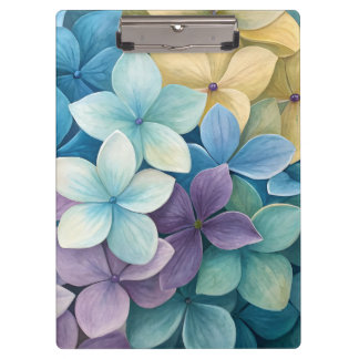 Natural colourful flowers clipboard