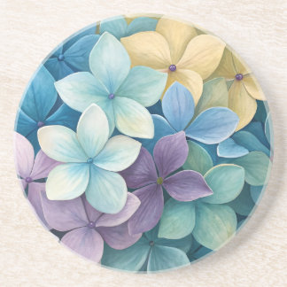 Natural colourful flowers coaster