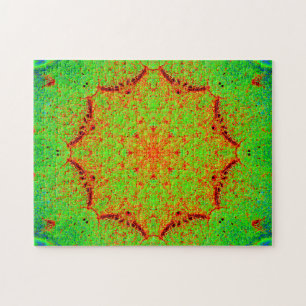 Natural Colours Star Mandala Jigsaw Puzzle