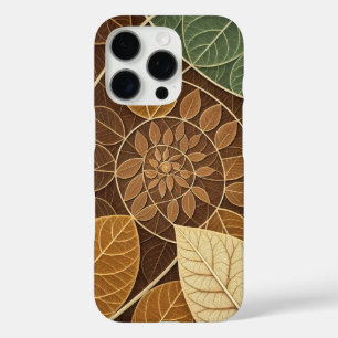 Natural combination concept fractal leaf iPhone 16 pro case