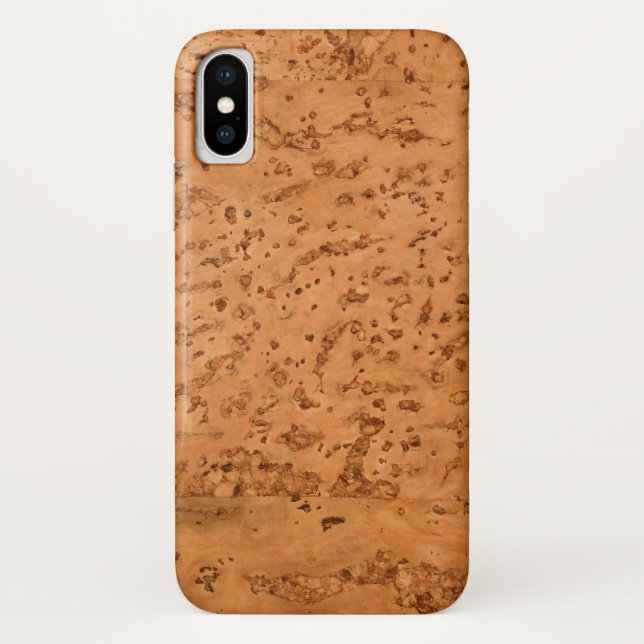 Natural Cork Look Wood Grain Case-Mate iPhone Case (Back)