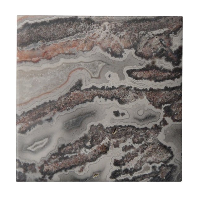 Natural Crazy Lace Agate Photo Tile (Front)