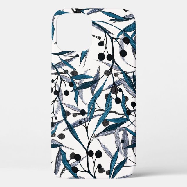 Natural Curves Floral Hand Drawn Case-Mate iPhone Case (Back)